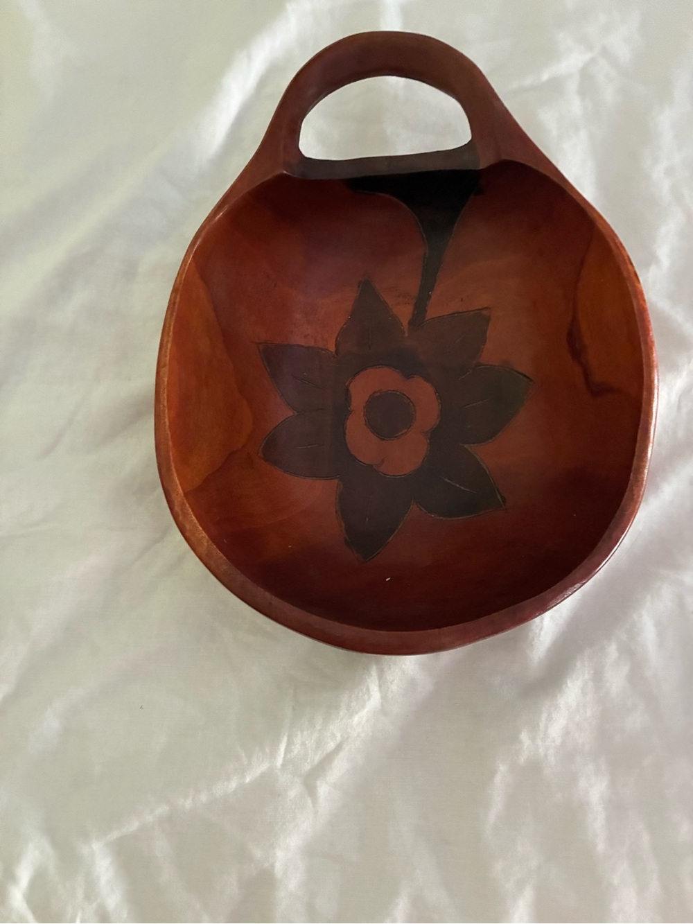 Haitian Hand Carved Wooden Bowl-Vintage